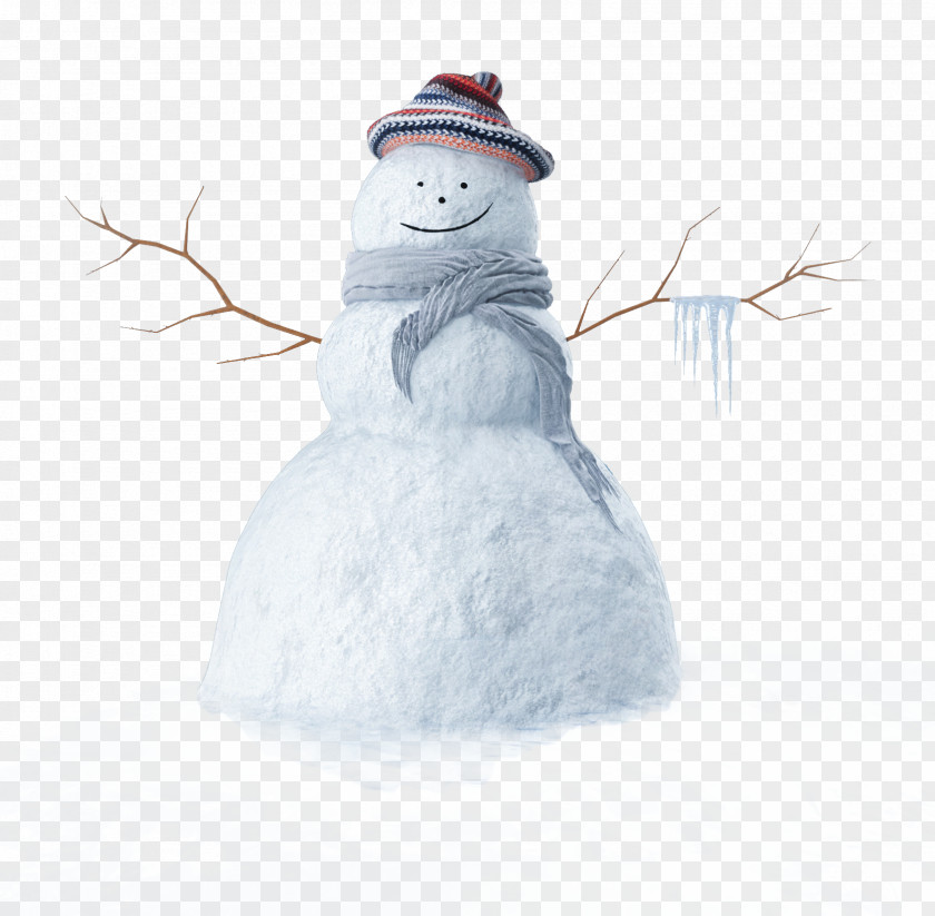 Simple Snowman Poster Material PNG