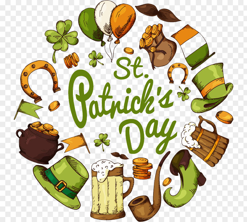 St. Patrick's Day Poster Design Image Ireland Saint Festival Illustration PNG