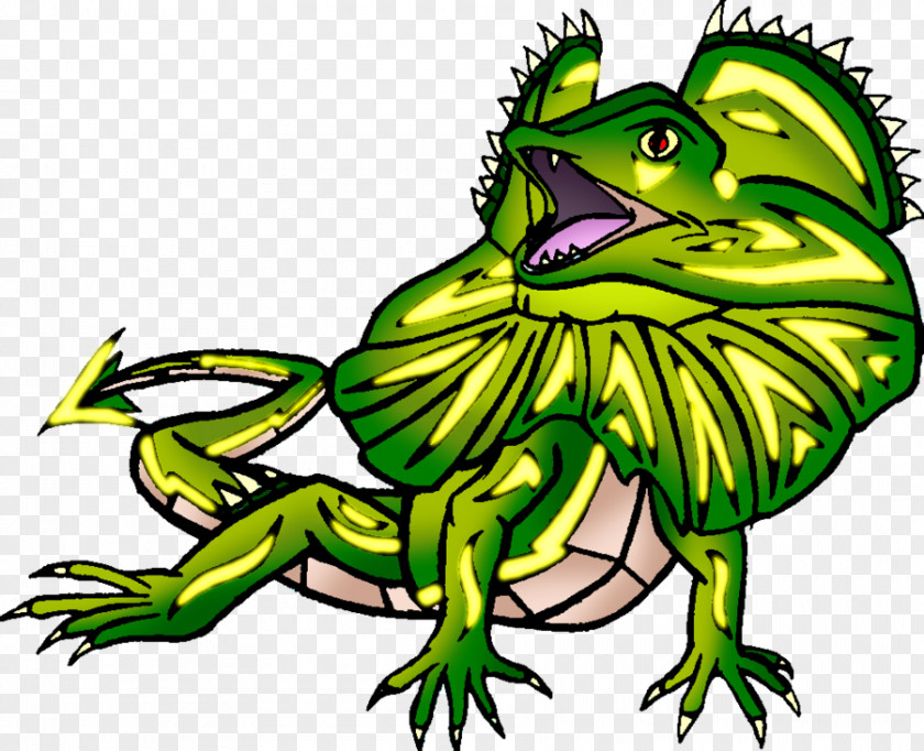 Lizard Frilled-neck Reptile Frog Clip Art PNG