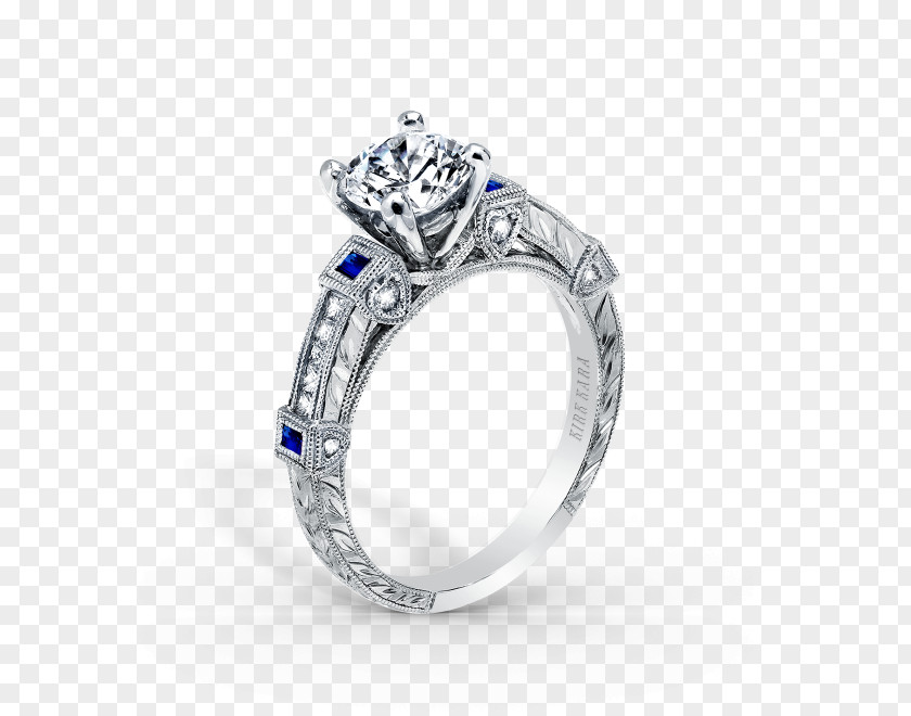Sapphire Wedding Ring Engagement Gemstone PNG