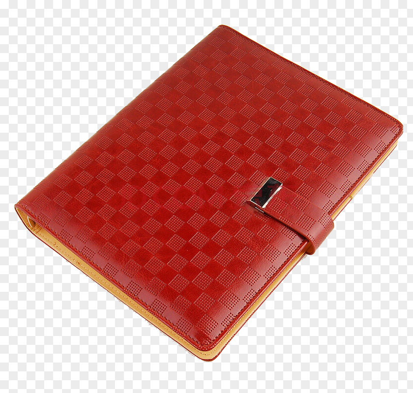 Brick Red Checkered Diary Your PNG