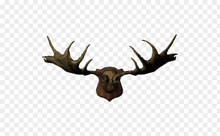 Elk Moose Trophy Hunting Horn PNG
