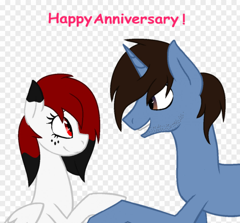 Happy Anniversary Romantic Horse Happiness Gift Face PNG