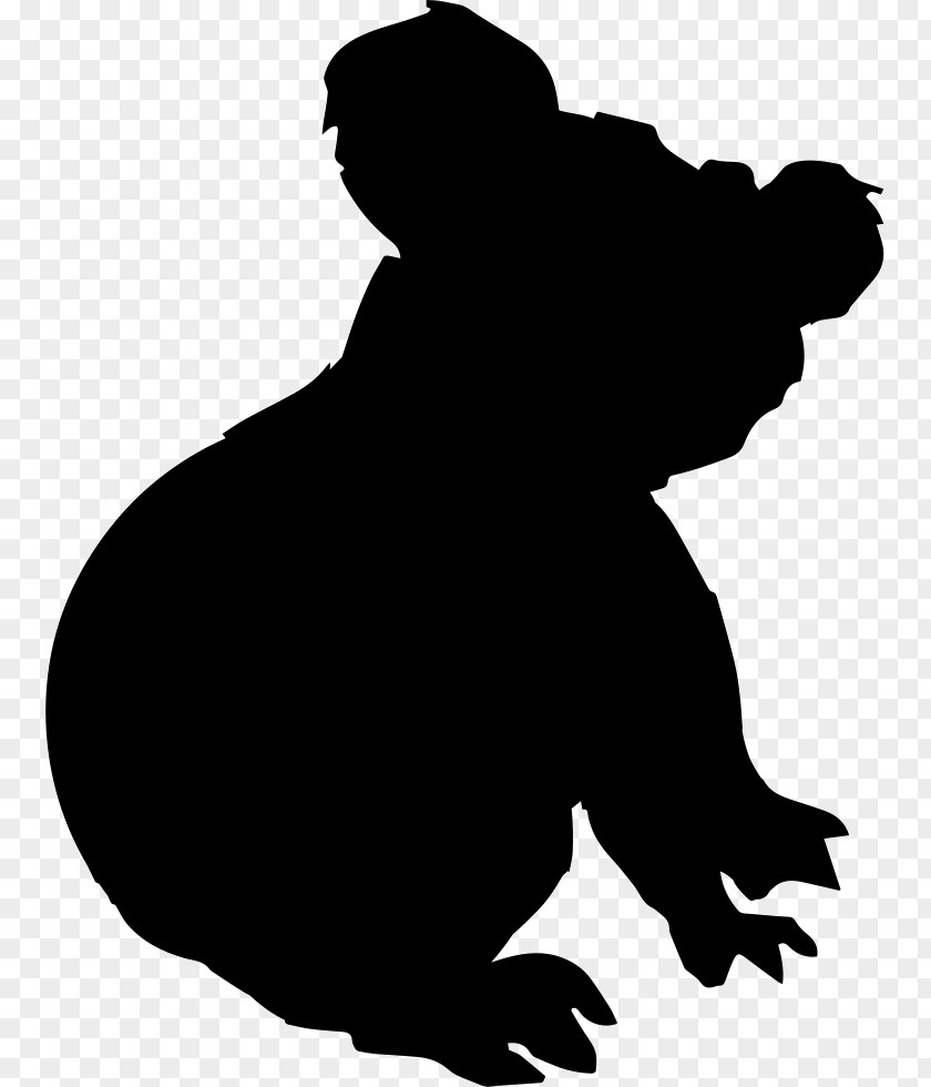 Koala Sloth Silhouette Clip Art PNG