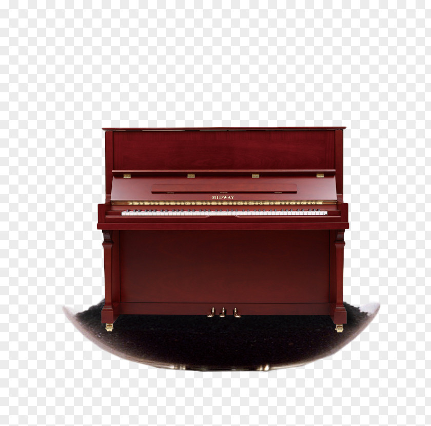 Piano Brown Shadow Digital Electric PNG