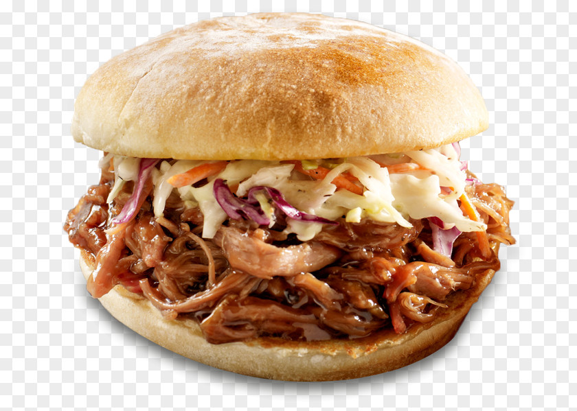 Pork Pulled Hamburger Barbecue Grill Coleslaw French Fries PNG