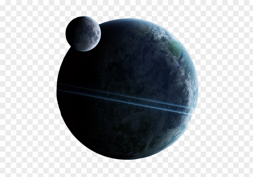 Science Fiction Moon Material Planet PNG