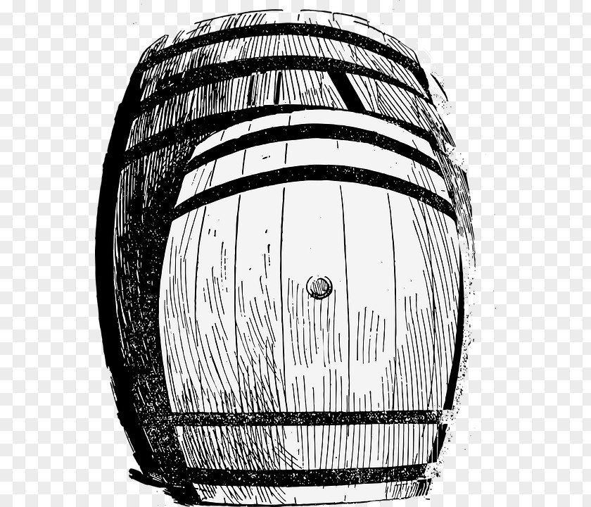 Sketch Bucket Whisky Wine Barrel Black And White Drawing PNG
