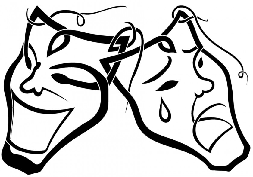 Theatre Images Mask Drawing Drama Clip Art PNG