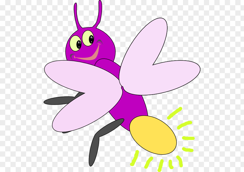 3 March Purple Firefly Clip Art PNG