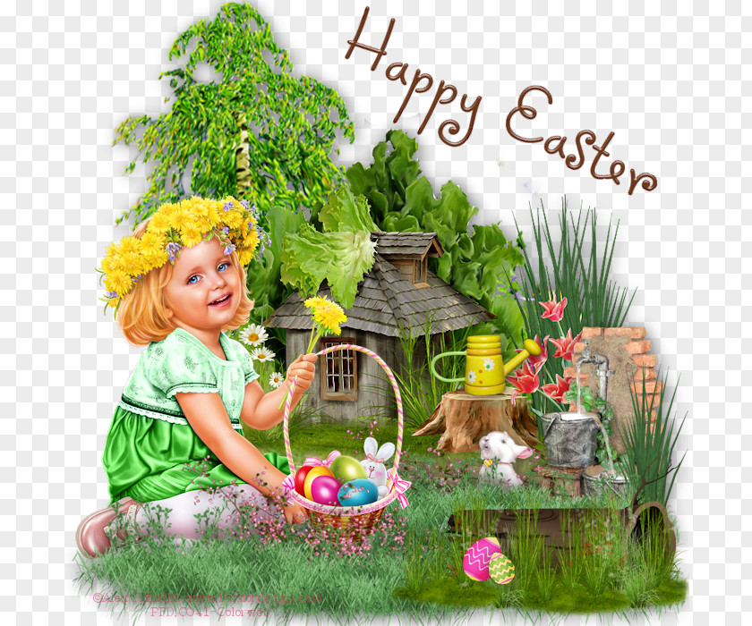 Easter Eastertide Spring Grasses Rabbit PNG