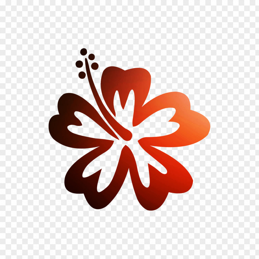 Hawaii Clip Art Rosemallows Flower Decal PNG