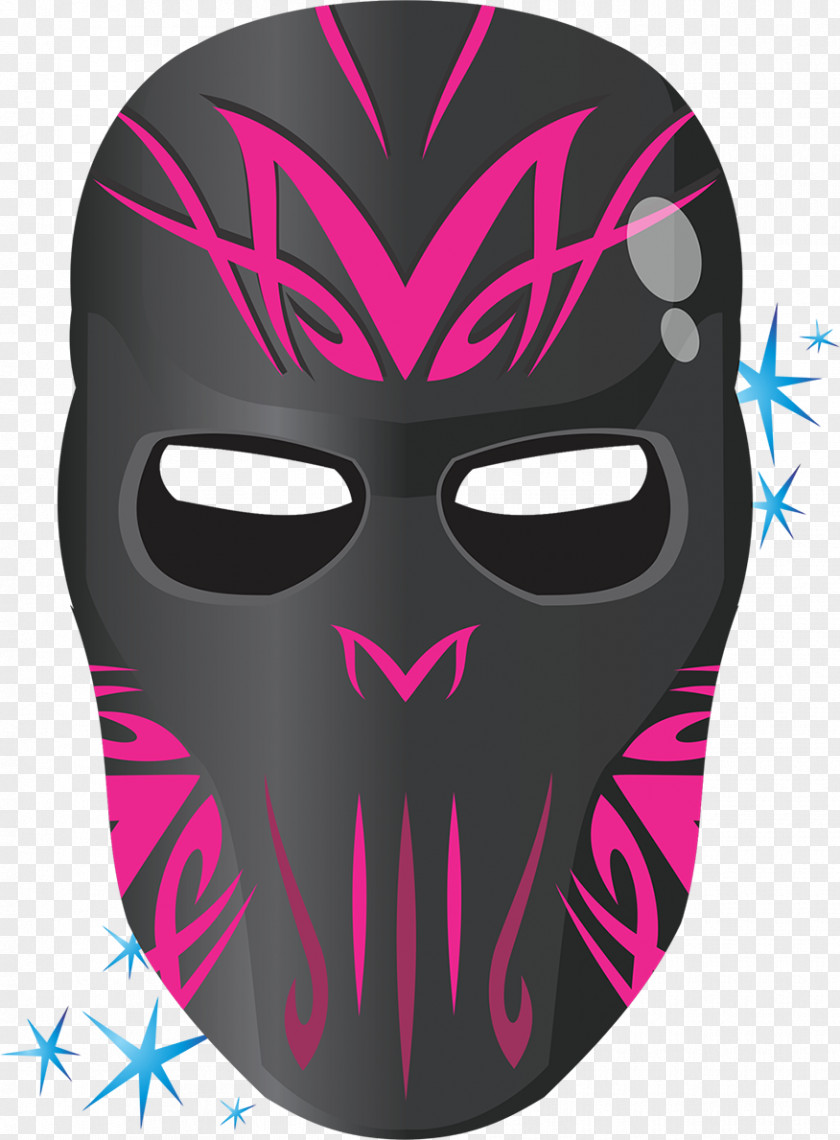 Mask Pink M Font PNG