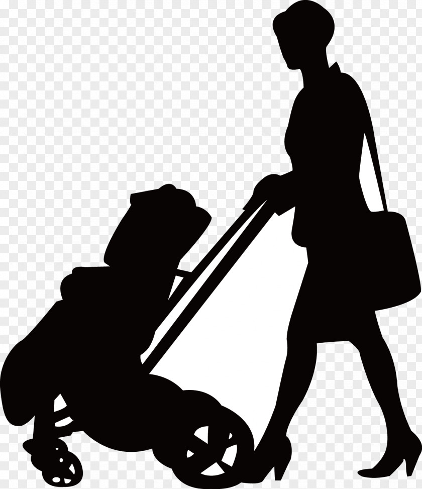 Women Carts Silhouette Woman PNG