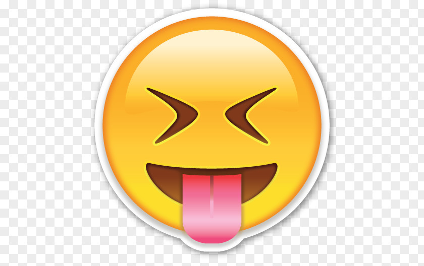 Emoji Face Smiley Eye Tongue PNG