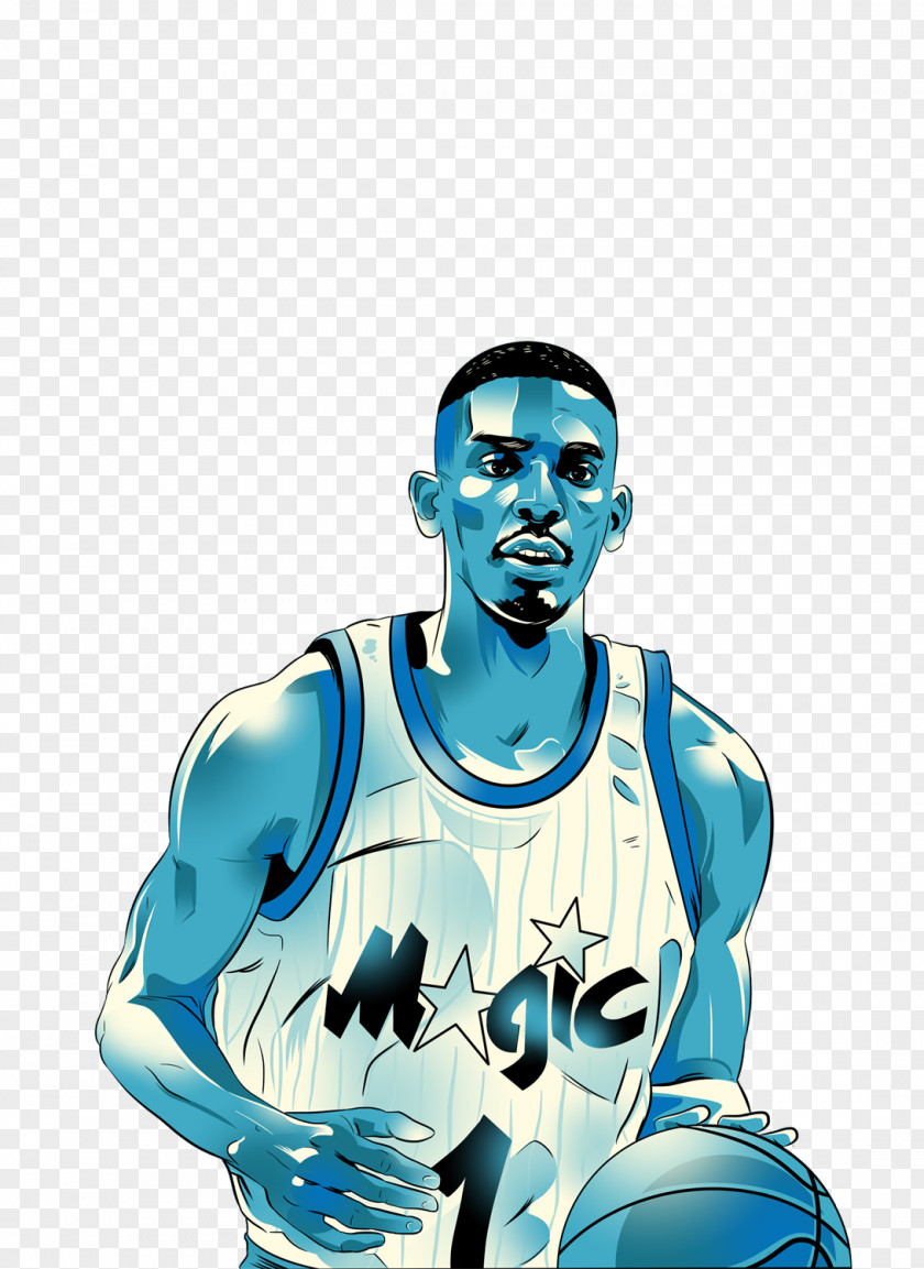 Orlando Magic Penny Hardaway Blue Chips Basketball NBA PNG