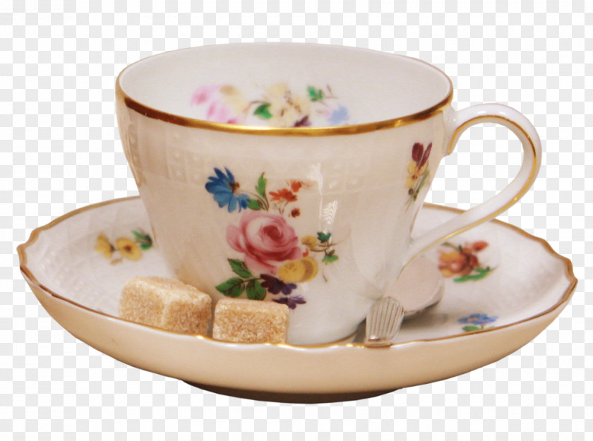 Tea Coffee Cup Porcelain Saucer Tableware PNG