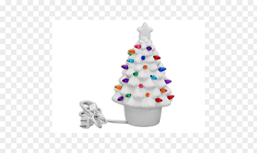 Christmas Tree Ceramic Pottery Bisque Porcelain Tinsel PNG