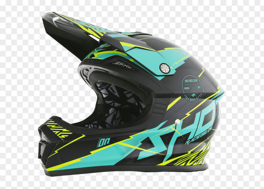 Mint Lime Motorcycle Helmets Motocross Enduro PNG