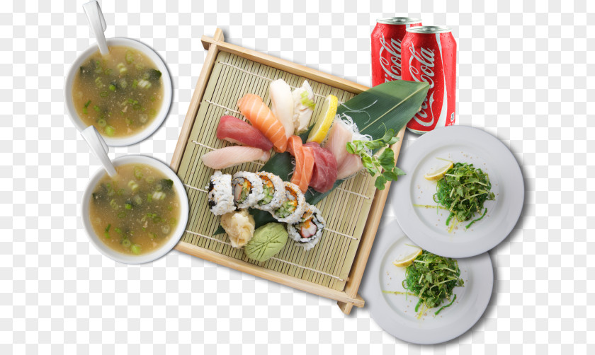 Sashimi Vegetarian Cuisine Plate Lunch Recipe PNG