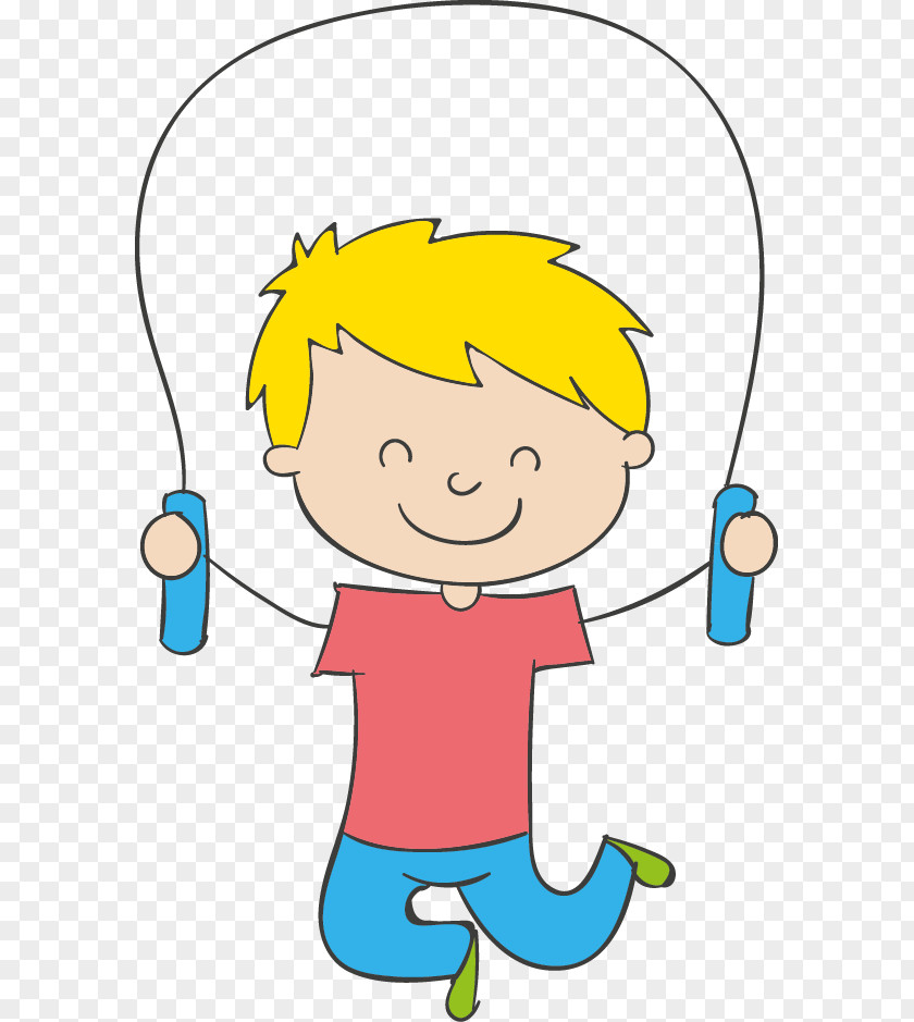 Children Playing Boy Child Skipping Rope Clip Art PNG