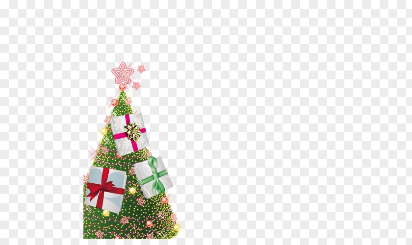 Creative Christmas Tree Gift Ornament PNG