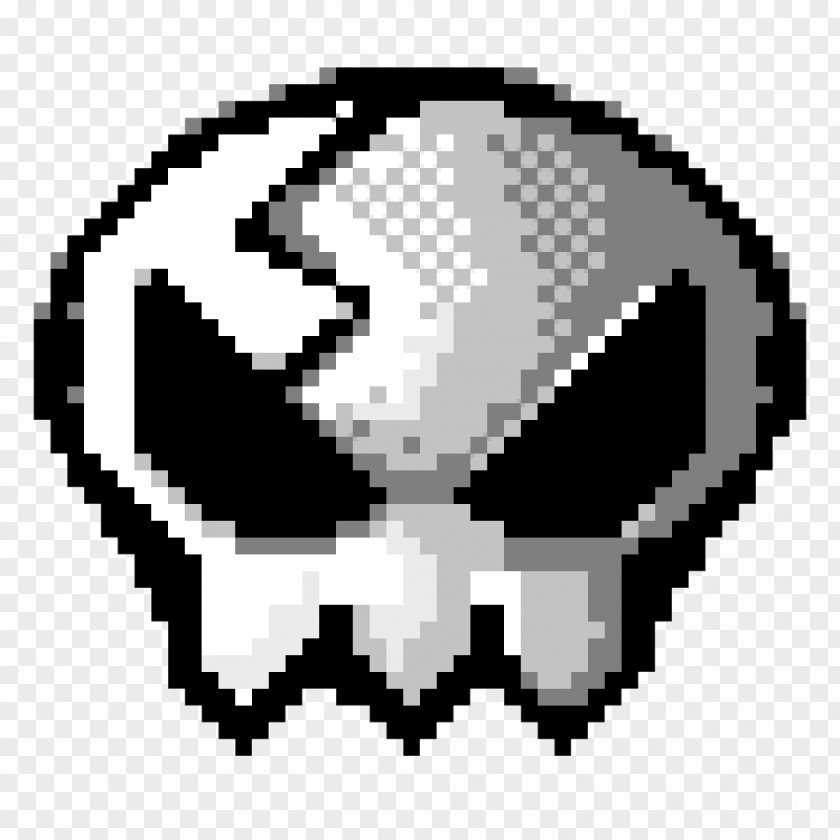 People Skull Pixel Art Clip PNG