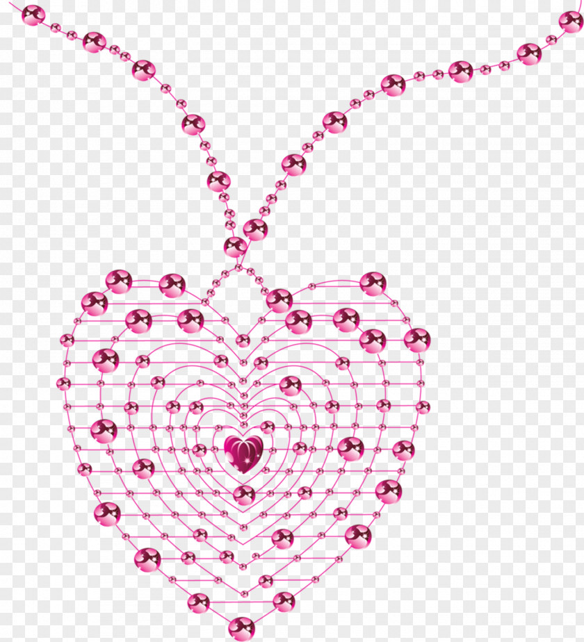 Pink Love Jewelry Heart Valentines Day Clip Art PNG