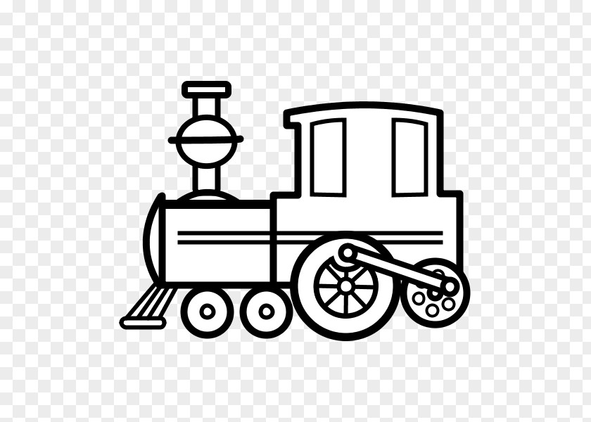 Train Locomotive Coloring Book Drawing Transport PNG
