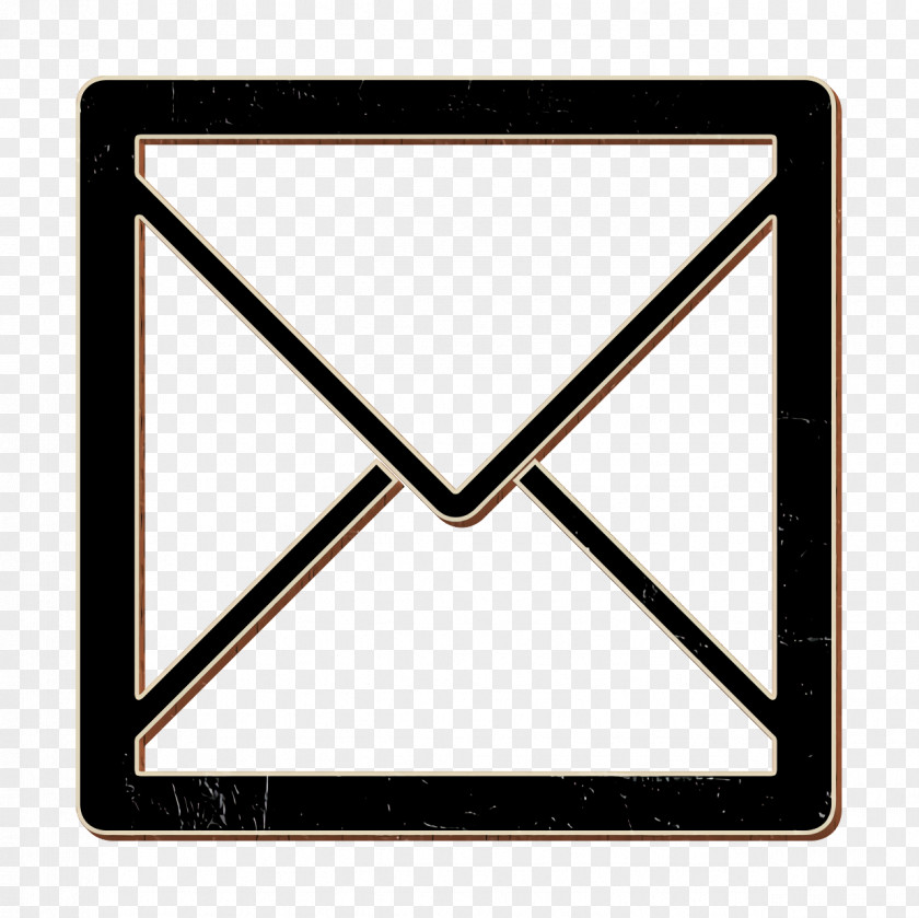 Triangle Send Icon Envelope Letter Mail PNG