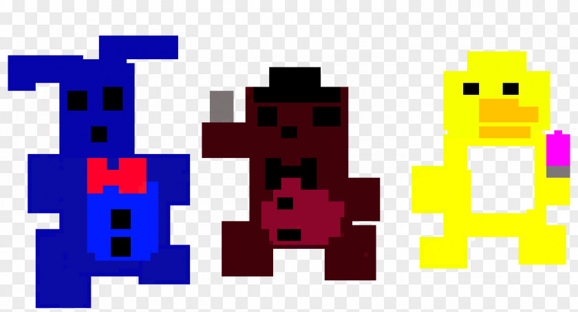 8 BIT Five Nights At Freddy's 4 Pixel Art 8-bit Color PNG