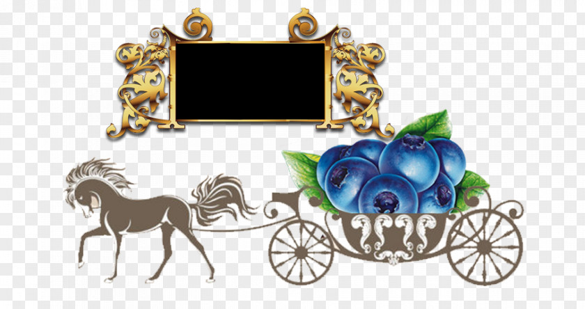 Blueberry Material Carriage PNG