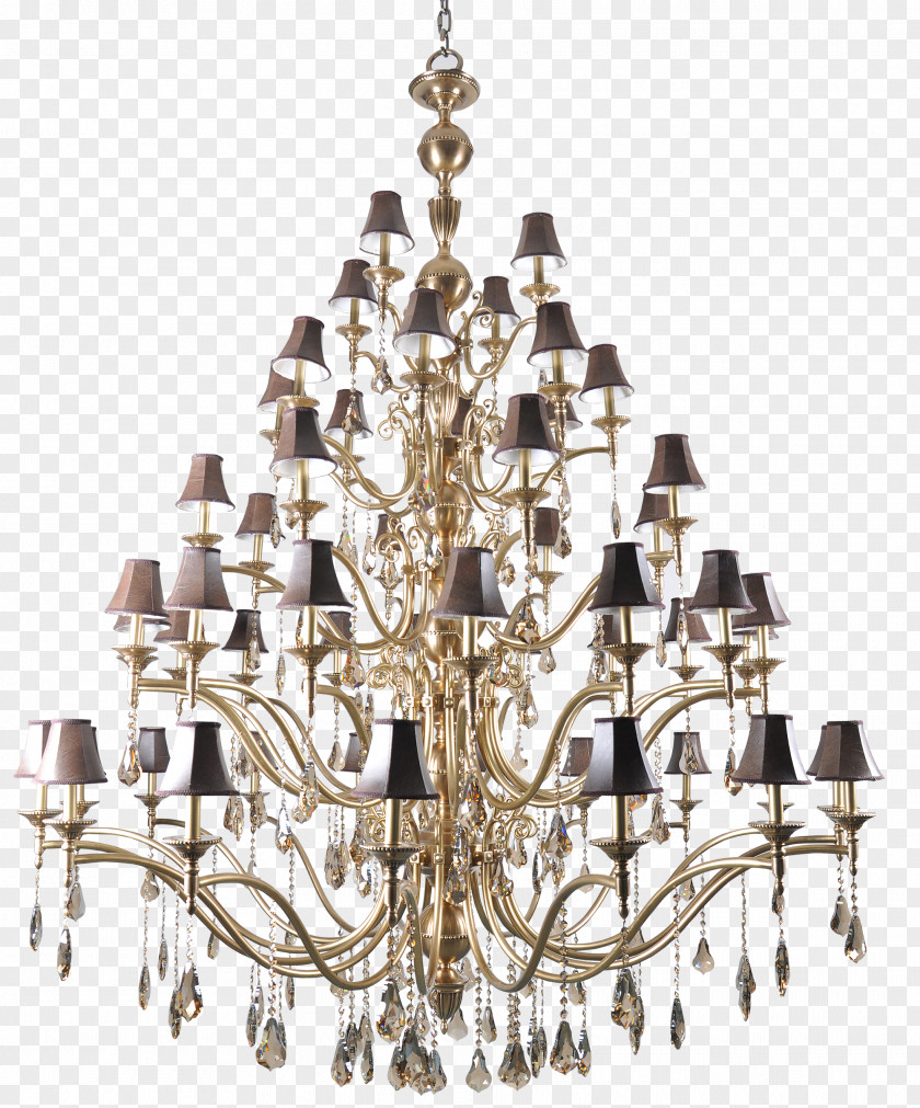Chinese And Western Combined Crystal Lamp Chandelier China Icon PNG