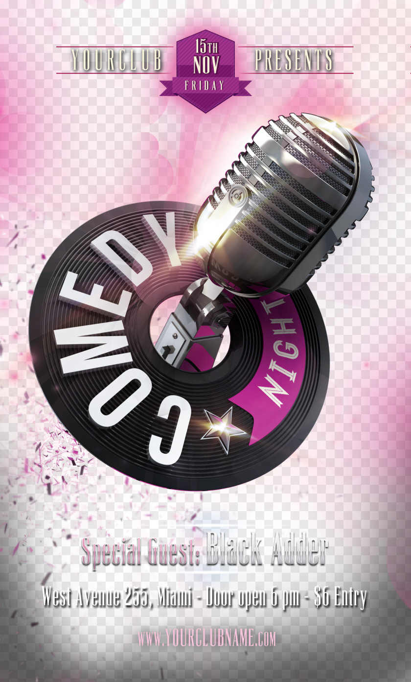 Concert Poster Material Microphone PNG