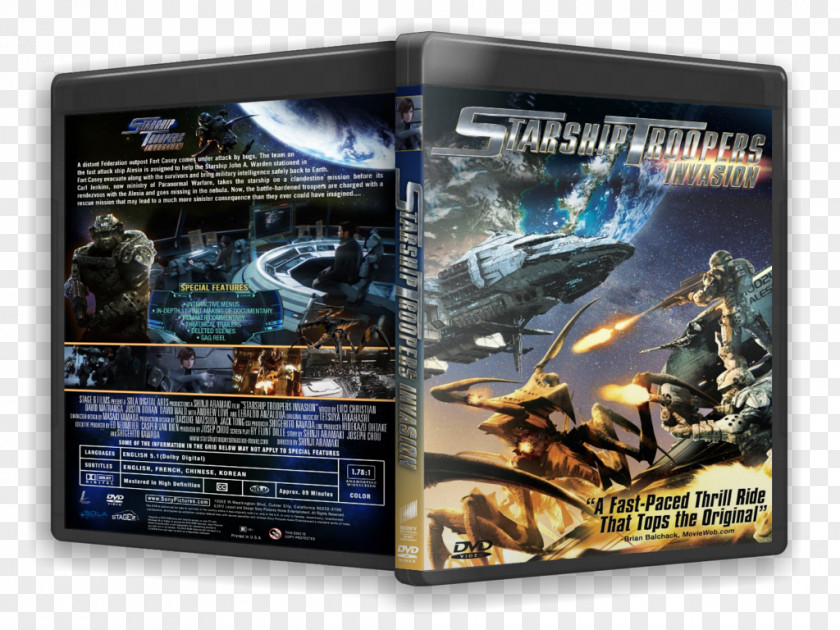 Dvd DVD Multimedia Pier 1 Imports Starship Troopers: Invasion PNG