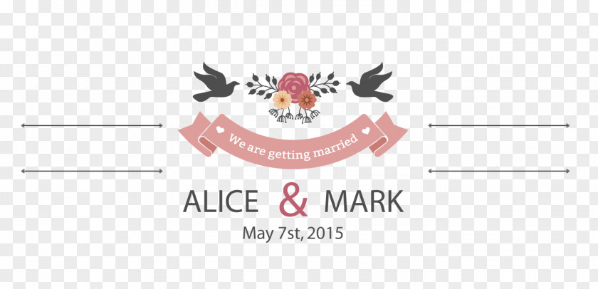 Hand-painted Wedding Decoration Flowers Logo Flower Wallpaper PNG