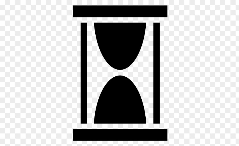 Hourglass Black & White Symbol PNG