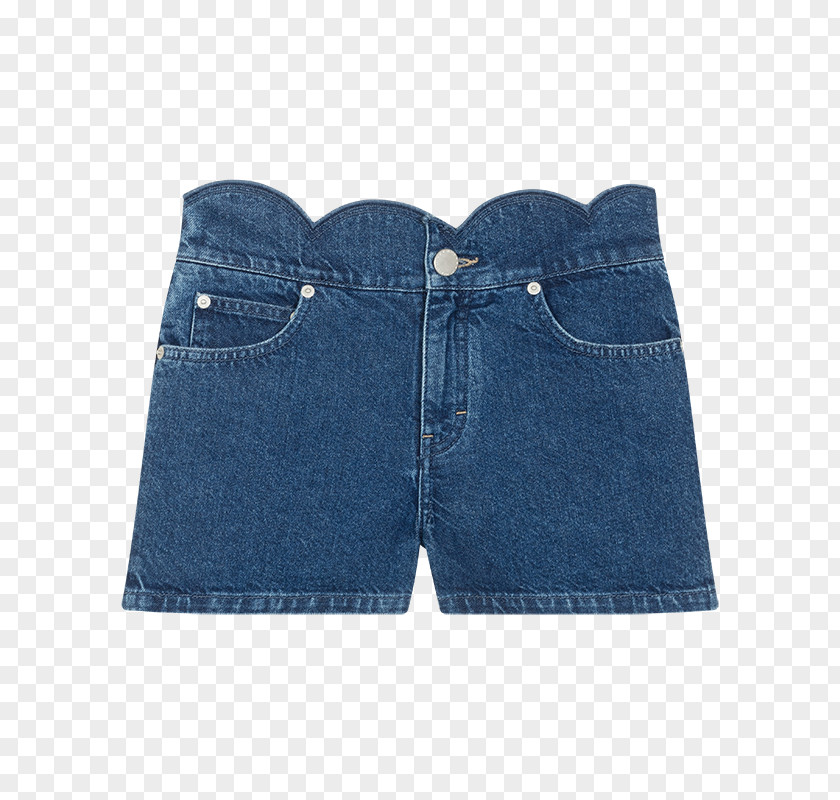 Jeans Shorts Denim Waist Pocket PNG