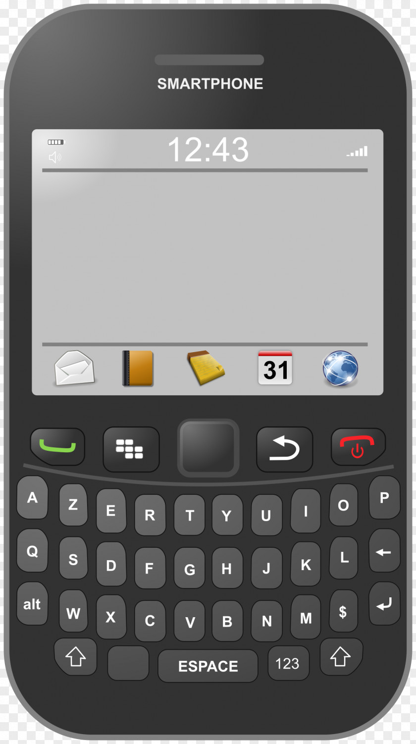 Smartphone BlackBerry Q10 Vector Graphics Image Clip Art Priv PNG