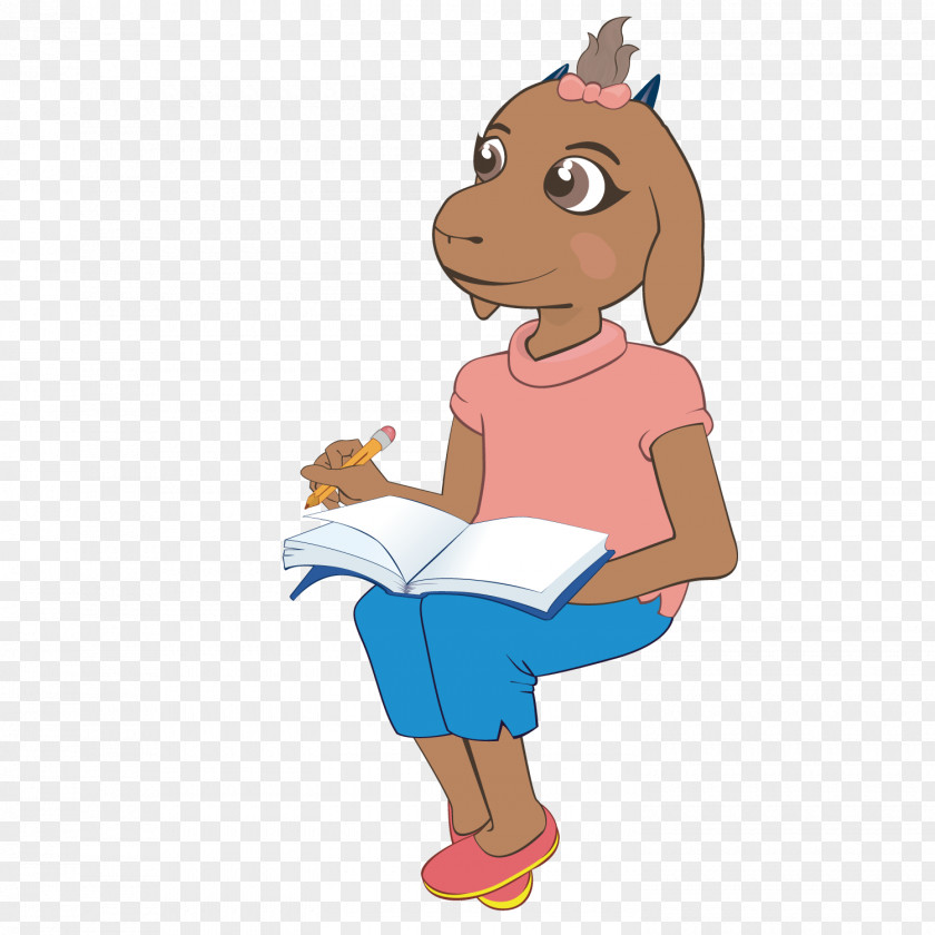 Write The Goat Sheep Clip Art PNG