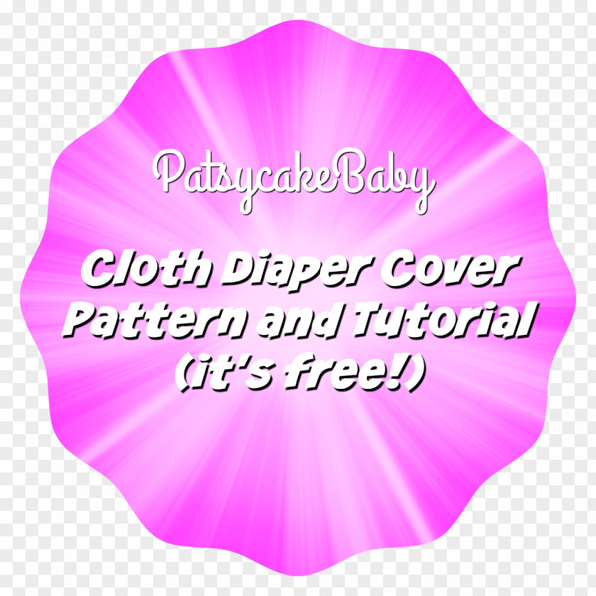 Baby With Diaper Petal Graphics Pink M Font PNG