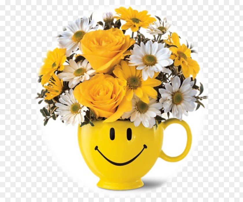 Smiley Common Sunflower Cut Flowers Floral Design PNG