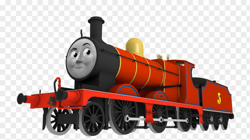 Train James The Red Engine Thomas Edward Blue Toby Tram Sodor PNG