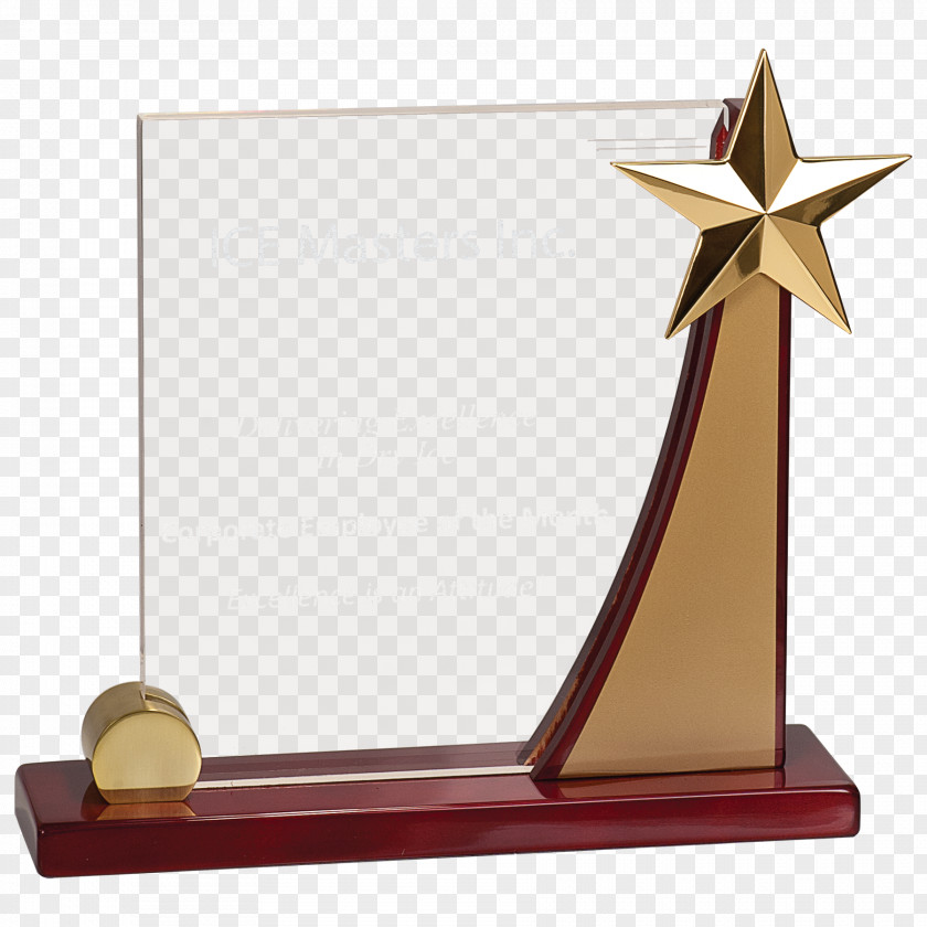 Trophy Ambees Engraving Inc Award Glass Commemorative Plaque PNG