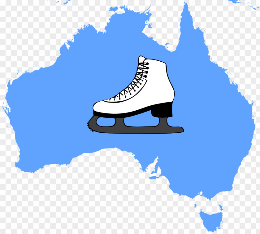 Figure Skating Australia Blank Map Clip Art PNG