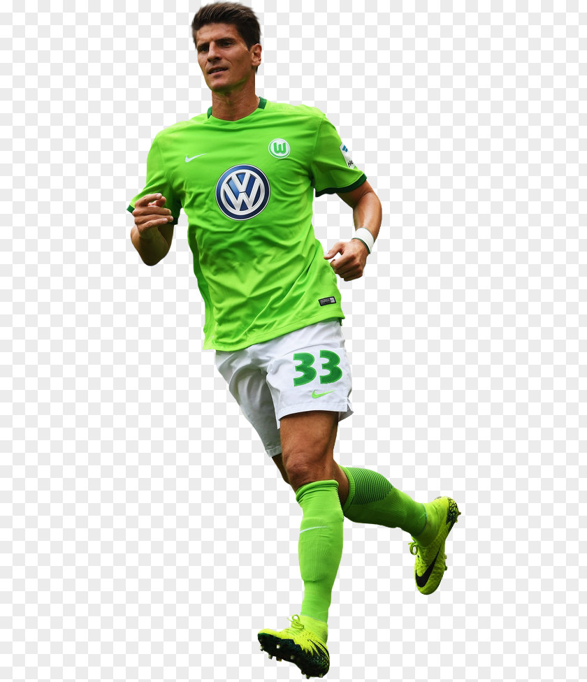 Here We Go Mario Gómez VfL Wolfsburg Rendering Football PNG