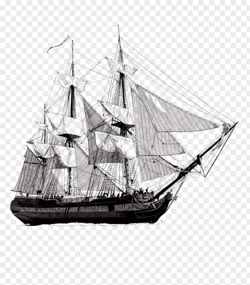 Sail Perilous Brigantine Barque PNG