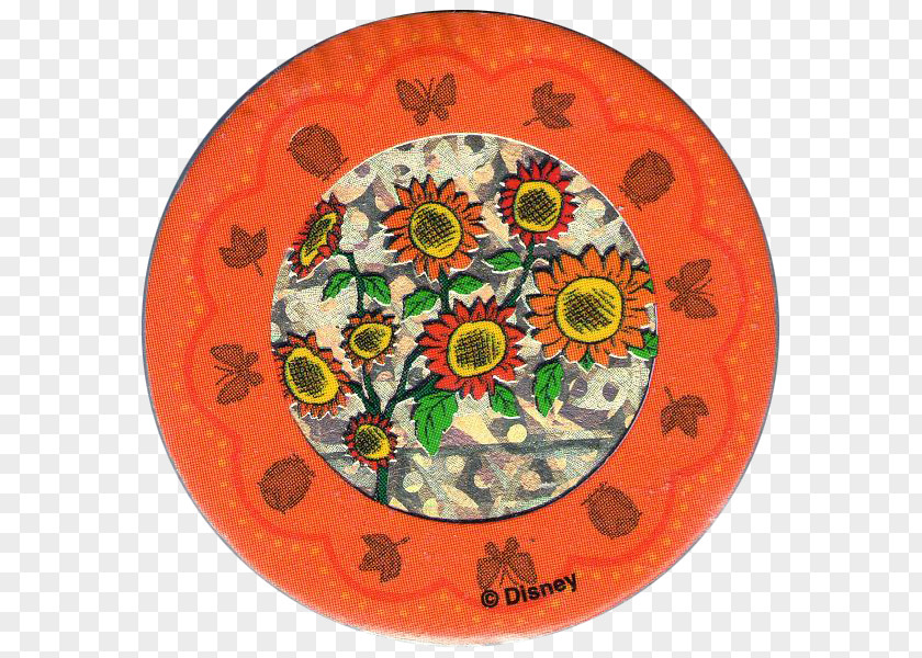 Sunflowers Country Setting McDonald's Pocahontas Milk Caps World Happy Meal PNG