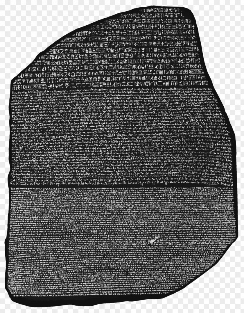 Tabla Rosetta Stone Ancient Egypt Egyptian Hieroglyphs PNG