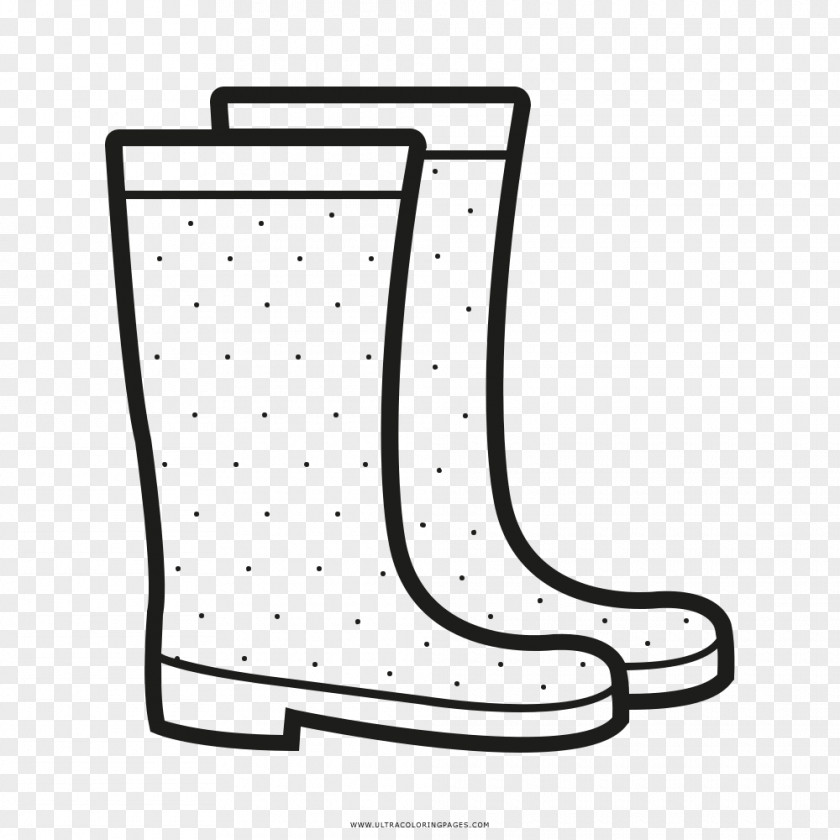 Boot Shoe Wellington Drawing Coloring Book PNG